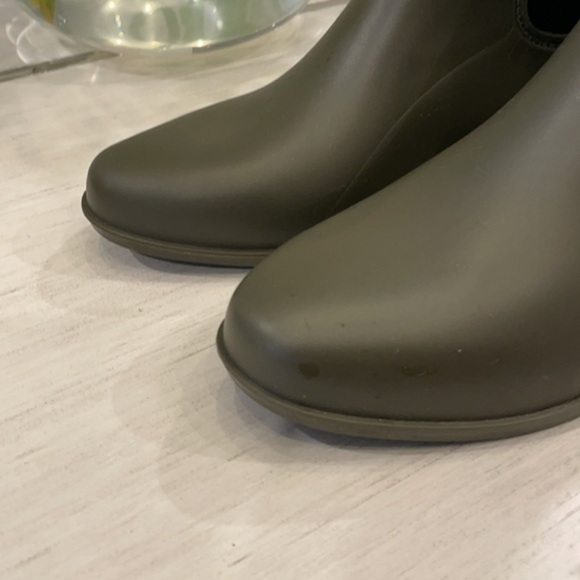 Green Chelsea Rain Boots Ankle A New Day - Picture 3 of 6